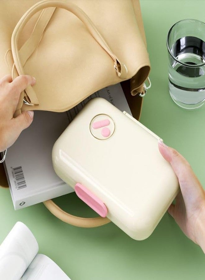 KPTON منظم حبوب أسبوعي لمدة 7 أيام، علبة سفر محمولة للاستخدام 3 مرات في اليوم مع حجرات كبيرة، حافظة مقاومة للرطوبة لتخزين الفيتامينات والأدوية (متعددة الألوان) - Image 5